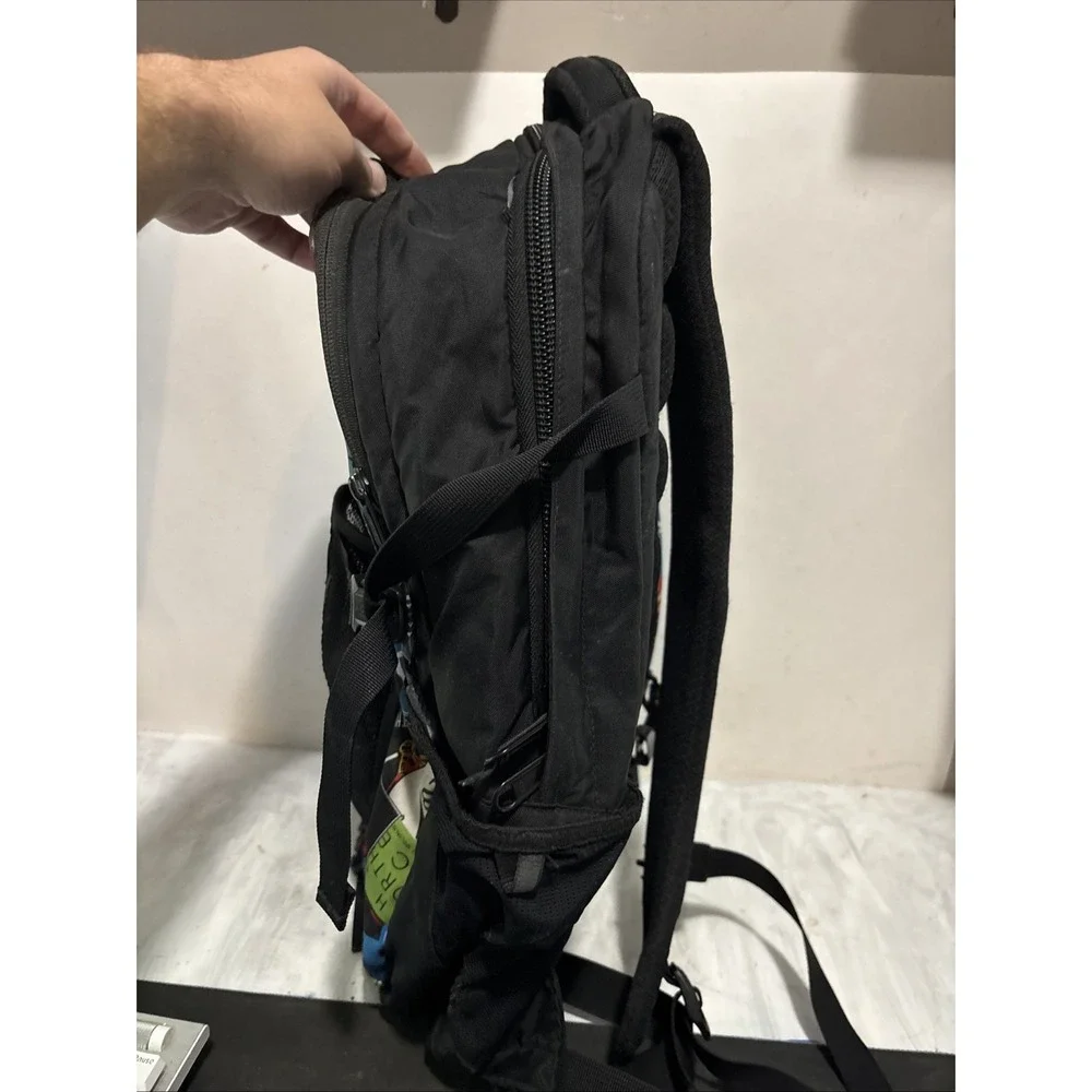 The North Face Hiking Trail Backpack Multicolor Stamped Denali Bag Nylon HOLES